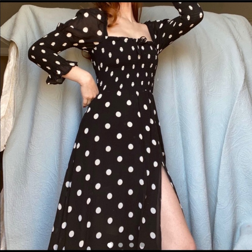 Reformation Polka Dot Dress